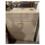 ELECTRIC DRYER ALMOND WORKS WELL HAS 2 PAINTED