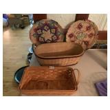 OVAL DOUBLE HANDLE BASKET AND BREADBASKET ONE