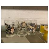 MCDONALD GLASSES 1982, 5 HIGH BALL STEELER