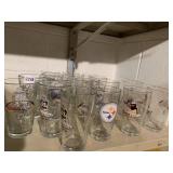 COORS LIGHT, STEELERS, BUD LIGHT GLASSES, 17