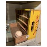 VINTAGE CHEESE BOX, COKE A COLA CRATE WITH