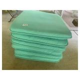 19X19 CHAIR CUSHIONS, TIE ON, 6 TOTAL