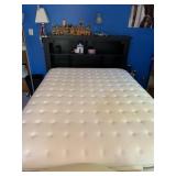 QUEEN SIZE BED W/ DRAWERS ON BASE FOR STORAGE