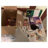 CRAYOLA HOLDER, MONOPOLY CARDS, ASIAN FAN, ETC.