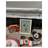 MICKEY CAMERA, CLOCK, PICTURE FRAME