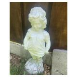 32" PLASTER GIRL GARDEN DECORATION
