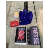 POSTERS, JACKET, STRAW HAT W/ FLOWER