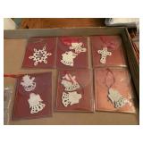 6 LENOX ORNAMENTS IN ORIGINAL CASE