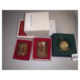 HOLIDAY ORNAMENTS INCLUDING REED AND BARTON