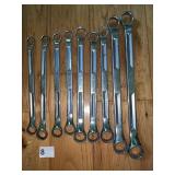 9 SNAP ON WRENCHES