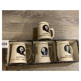 CERAMIC PITTSBURGH STEELERS MINI MUGS IN BOX, 4