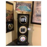 PLASTIC LIGHT LETS GO STEELERS, 16HX5.5X4,