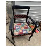 ARMCHAIR W/ ANIMAL PRINT CUSHION