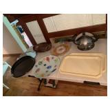 BURNER TOP WOK AND ASSORTED TRAYS