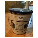 SUNNY FIELD LART TIN BUCKET WITH HANDLE AND LID
