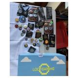 LOOT PINS AND BUTTONS IN LOOT GAMING BOX