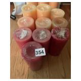 10 NEW PILLAR CANDLES, 7" AND 6"