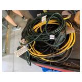 ASSORTED EXTENSION CORDS 3 TOTAL 1 GLOWS