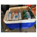 COOLER W/ REPELLANTS SOME NEAR EMPTY