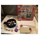 CREATE A STORY BOOK, DRAWING PENCILS ETC.