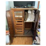 TWO DOOR WARDROBE W/ FULL INTERIOR AND MIRRORED