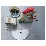 LIGHT UP SNOWMAN AND HOUSES