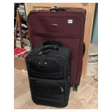 TWO SUITCASE W/ HANDLE AND 1 WITH 4 WAY WHEELS