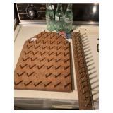 STOOL RACK, TIE HOLDER, 3 DISNEY COKE BOTTLES