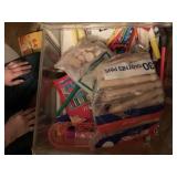 CLOTHES PINS, CRAYONS