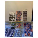 STICKER, LETTERS, NUMBERS