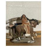 STEELER CENTER W/ WOOD SURROUND PRINT, CERAMIC