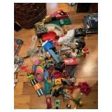 DOUBLE HANDLED STORAGE BASKET FILLED WITH A