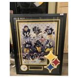STEELERS LINEBACKERS GREATS, 29X23, AUTOGRAPHED
