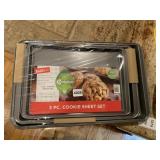 NEW 3 PC COOKIE SHEET SET