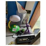 WHISTLE, BATTERY LIGHT, ETCHED VASE 7" H, SKYRIM