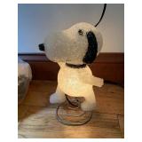 SNOOPY POPCORN PLASTIC LAMP