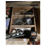 WOOD BOX, ROPE, GUTTER HANGERS