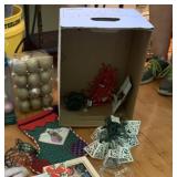 GLASS GLOBE STRING LIGHTS, GOLD CHRISTMAS