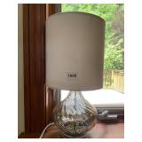 MODERN MERCURY GLASS LAMP WITH SHADE