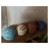 ASSORTED BASKETBALLS AND SOCCER BALLS