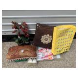ACCENT PILLOW, GIFT BAGS, ARTIFICIAL PLANTS IN