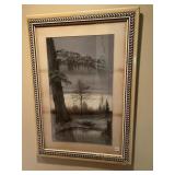 FRAMED AND MATTED ORIGINAL ART PIECE OF WINTER ON