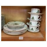 MEIWA HOME FOR THE HOLIDAYS LUNCHEON SET FOR 4