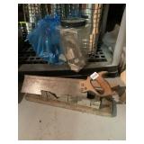 MITER SAW, COFFEE CANS, TUB PARTS