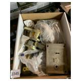 ANTIQUE LOCK SET, DOOR HANDLE, WALL BRACKET, ETC.