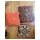 2 THROW PILLOWS