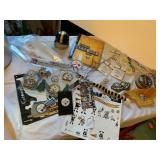 STEELERS ITEMS, NECKLACE, HELMET ETC.