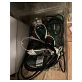 6 DRAWERS W/ LIDS STACK MOST FILLED SEE PHOTO