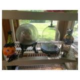 CLAW FOOT PLASTIC DOME 14" HALLOWEEN PUMPKINS AND