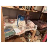 SANTA AND REINDEER TREE SKIRT CRAFT KIT, POLY